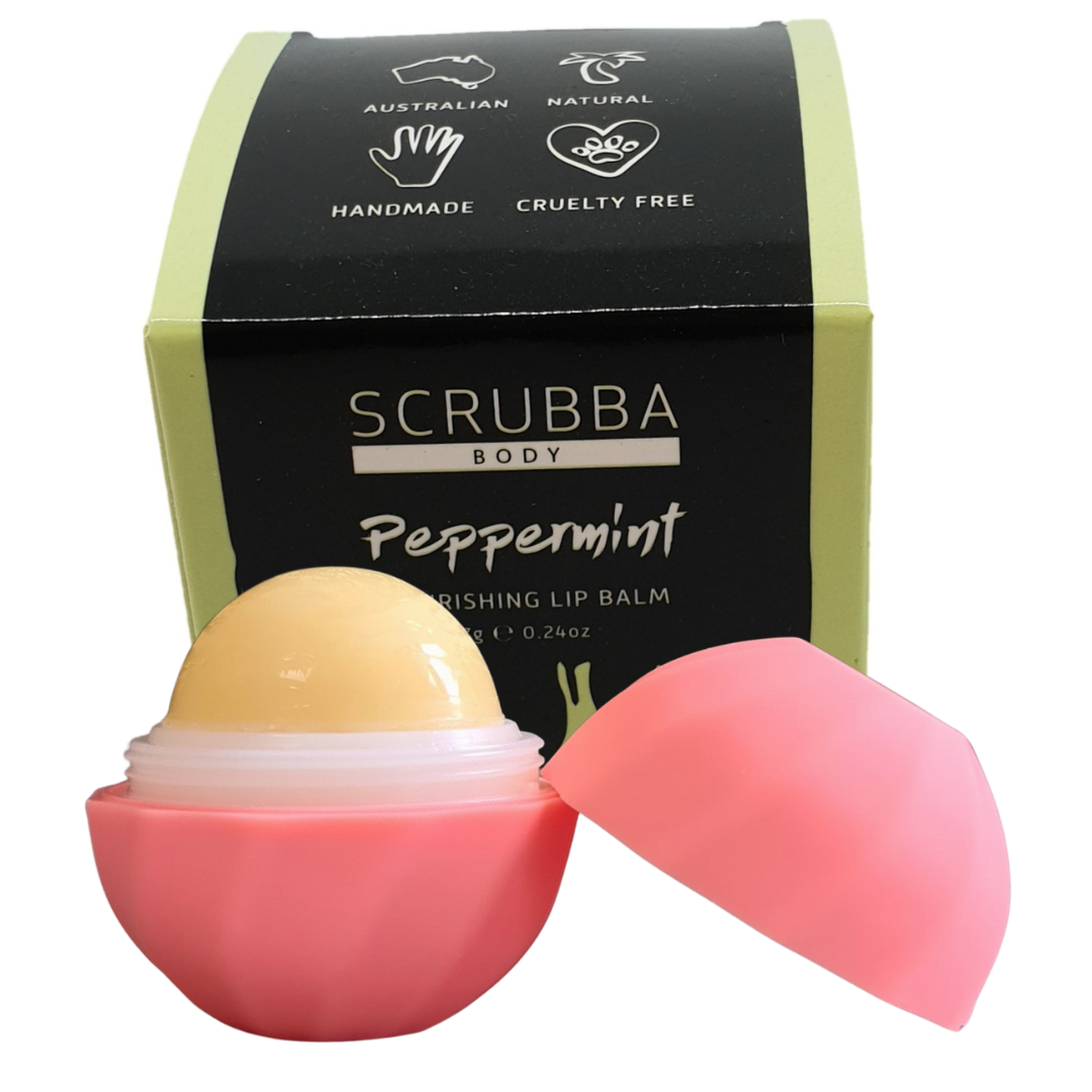 PINK Peppermint Natural Lip Balm