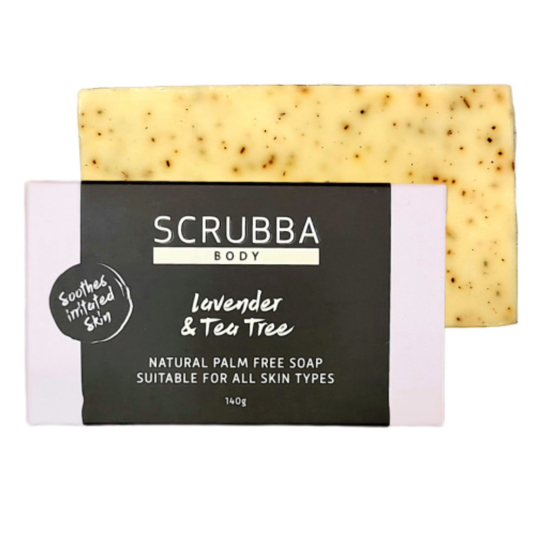 Scrubba Body Soap Lavender & Tea Tree Natural Handmade Soap